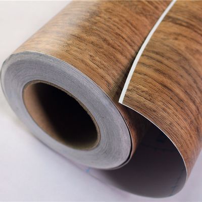 फर्नीचर सजावट लकड़ी अनाज आत्म चिपकने वाली फिल्म 60cm*10m एंटी स्क्रैच